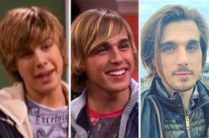 Cody Linley in 2006, 2011, and 2021