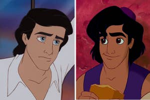 Prince Eric from "The Little Mermaid" and Aladdin