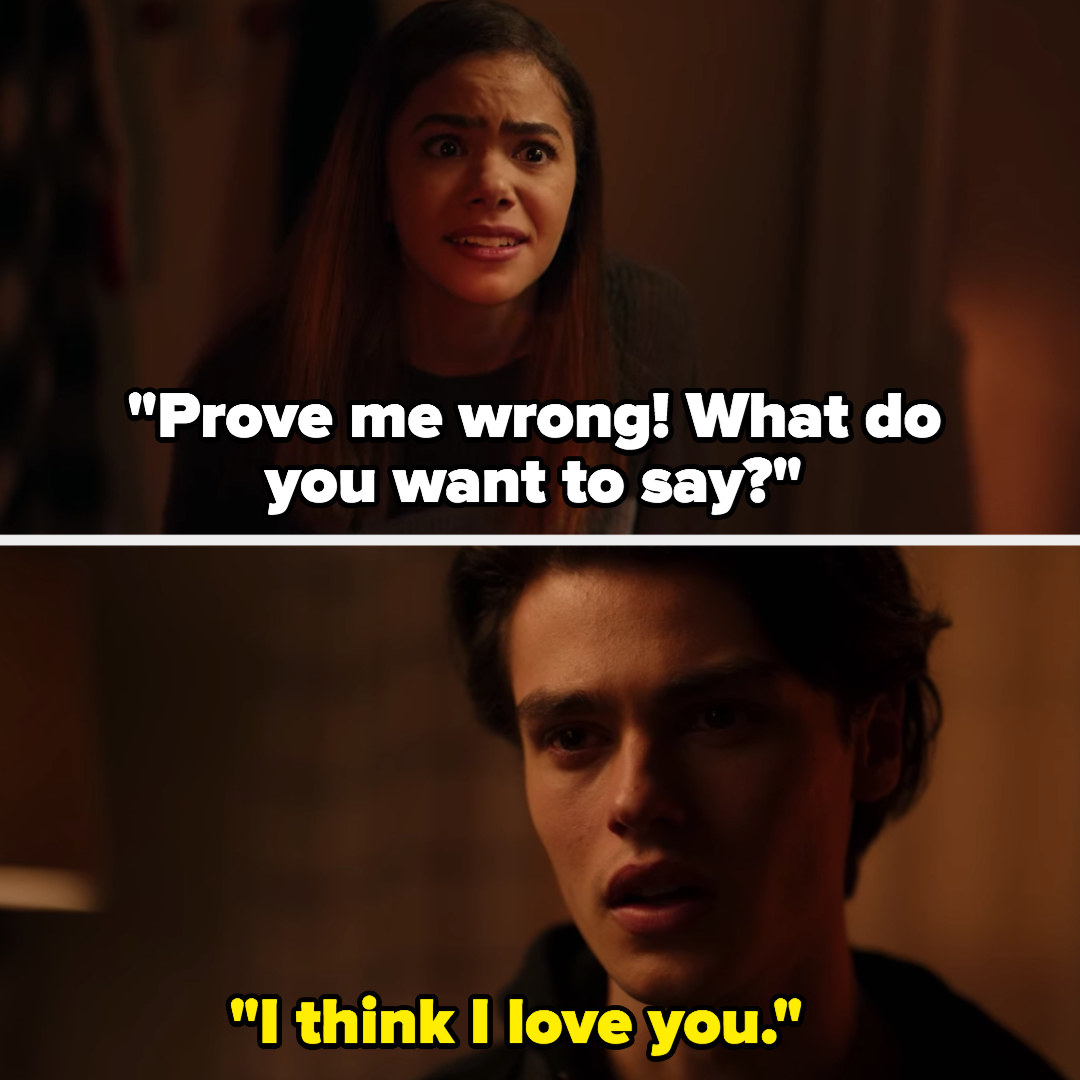 Ginny: &quot;Prove me wrong! What do you want to say?&quot; Marcus: &quot;I think I love you&quot;