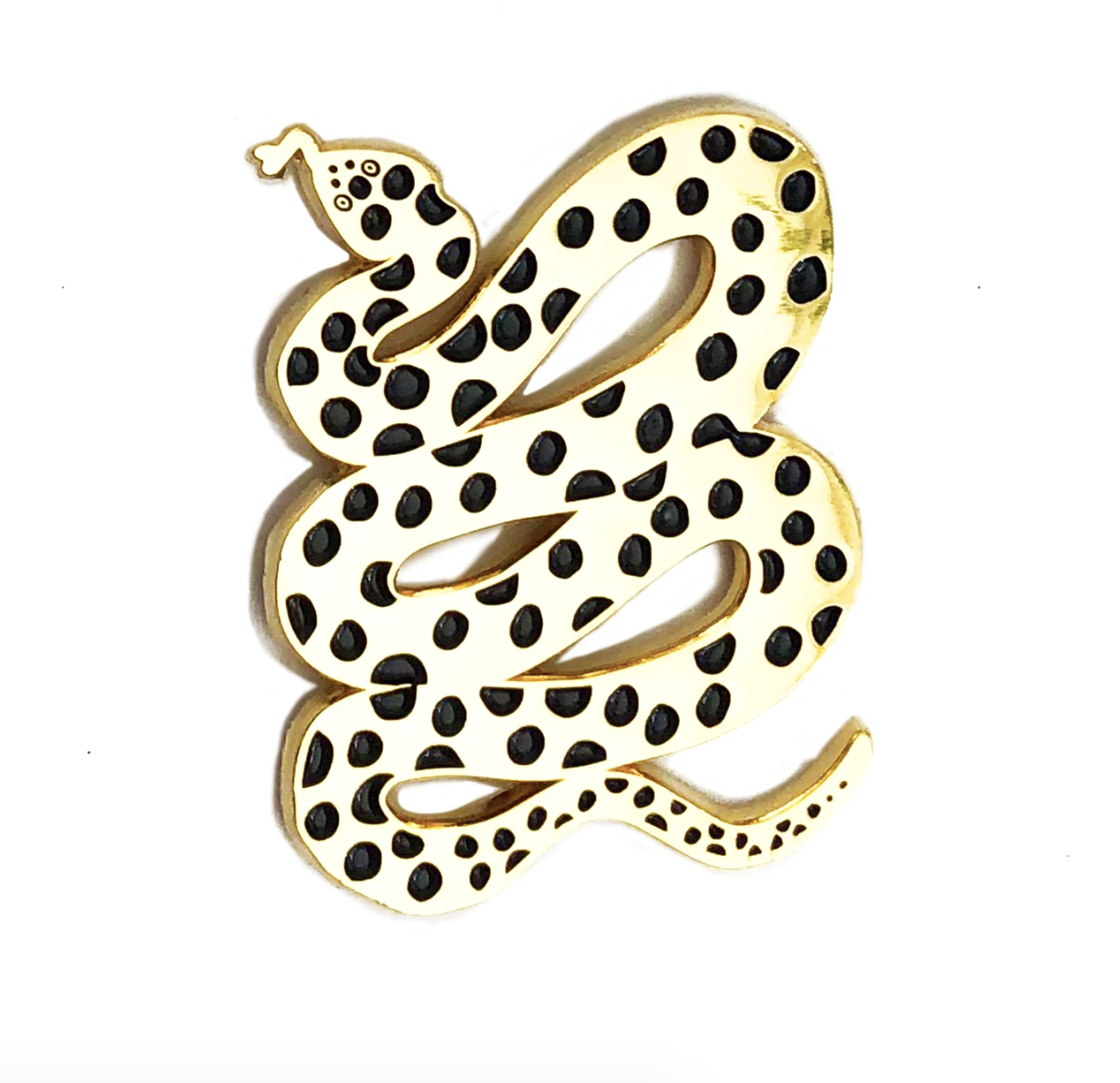 A spotted snake pin