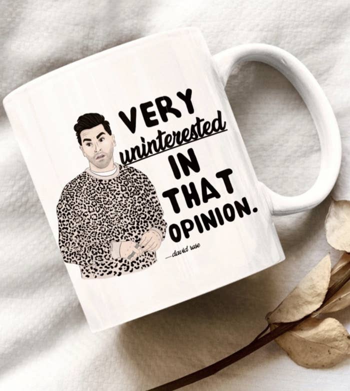 mug with David Rose on it 