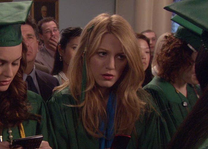 Serena sitting in the auditorium of her graduation ceremony 