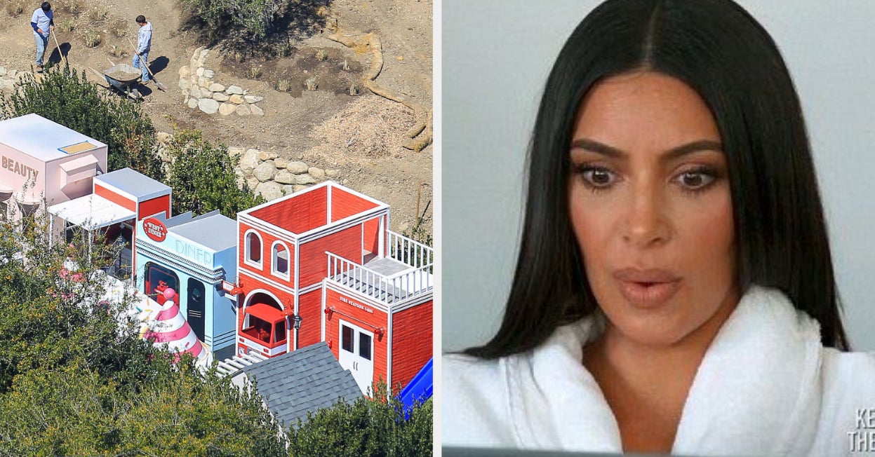 Kim Kardashian Built An Entire Town In Her Yard And Wow