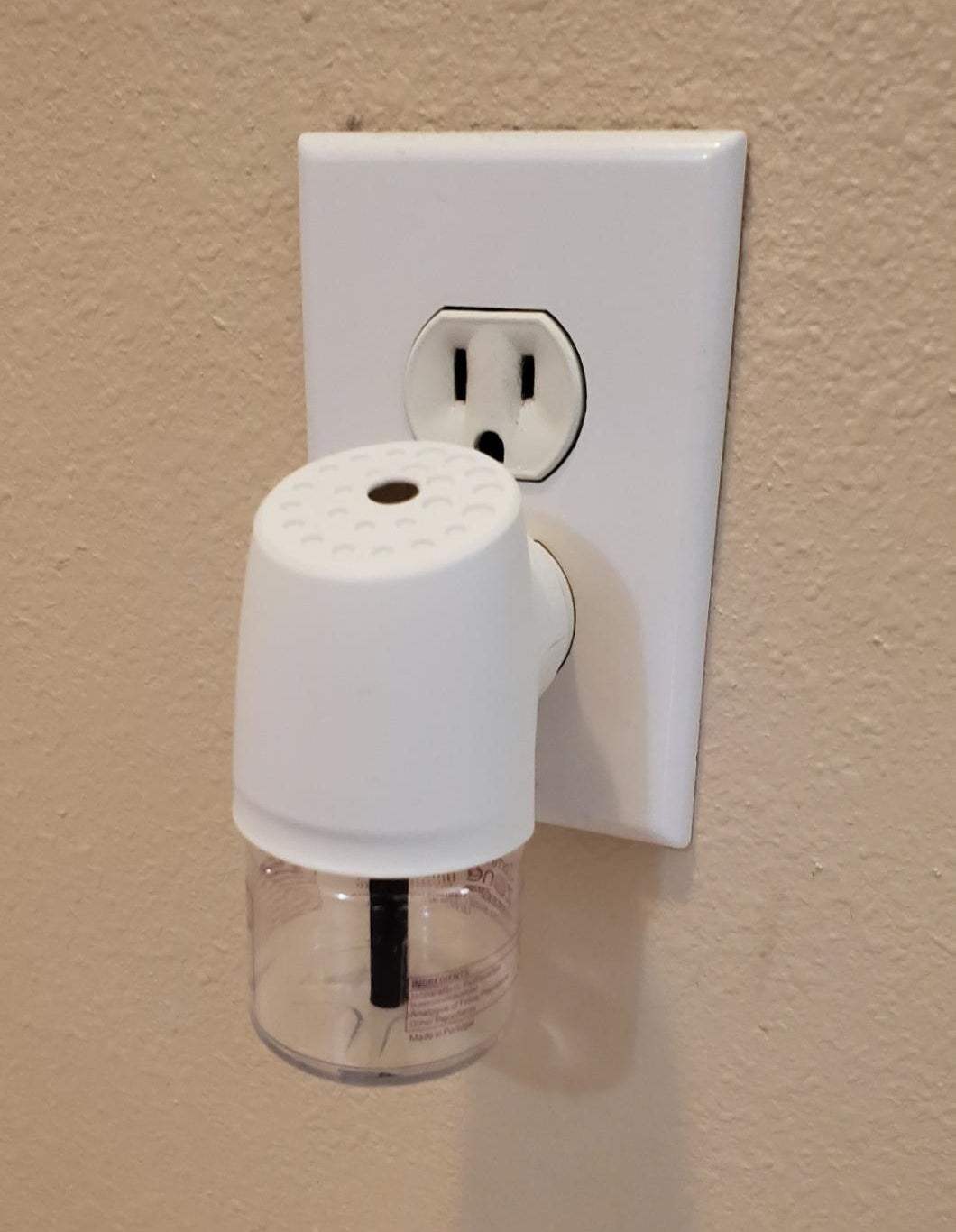 The diffuser, which plugs directly into a wall socket