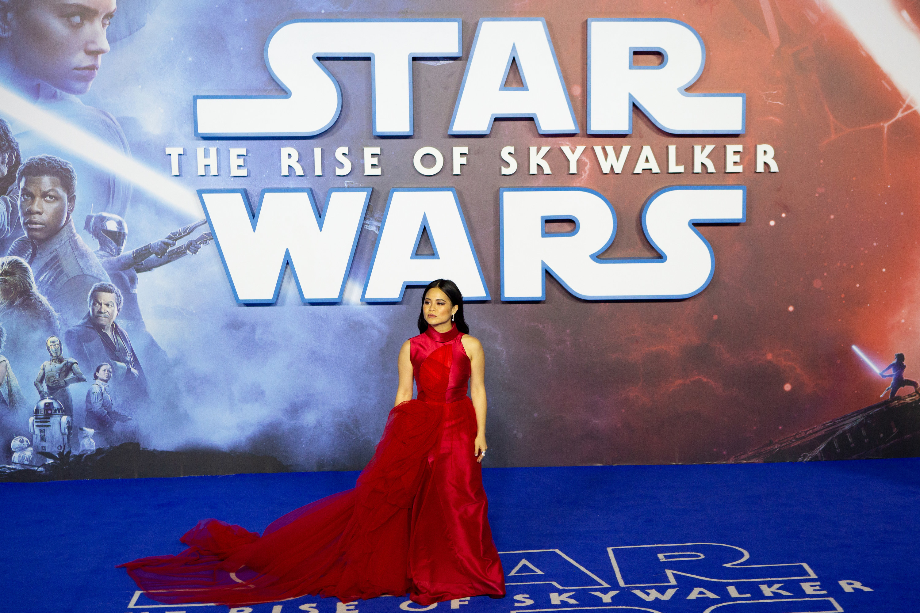 Kelly Marie Tran at the premiere fr Star Wars: The Rise of Skywalker