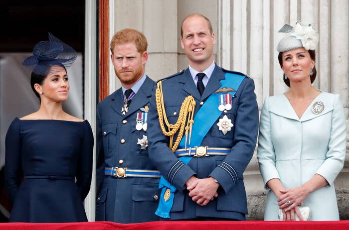 Meghan, Harry, William, and Kate at a royal event