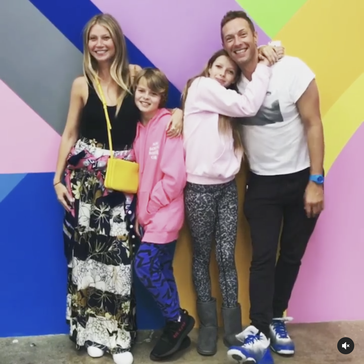 Gwyneth Paltrow, Chris Martin, and kids