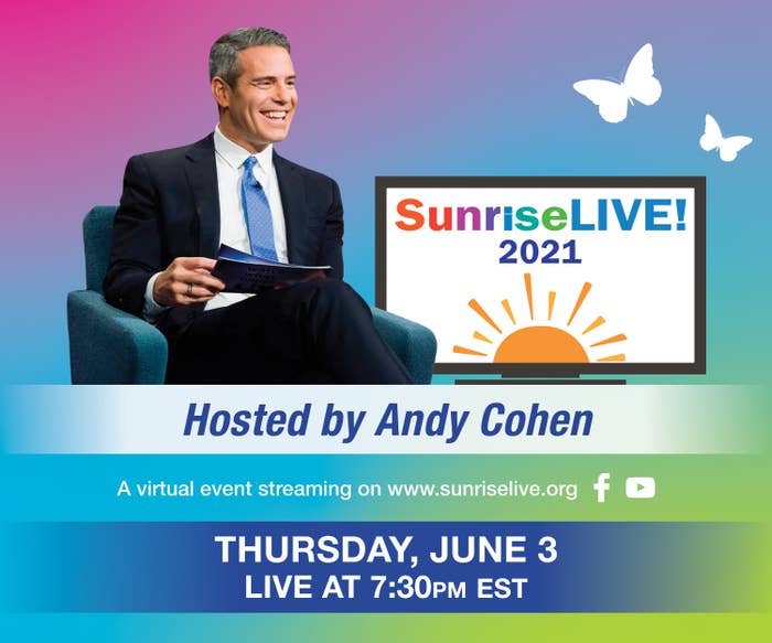 Event flyer featuring Andy Cohen