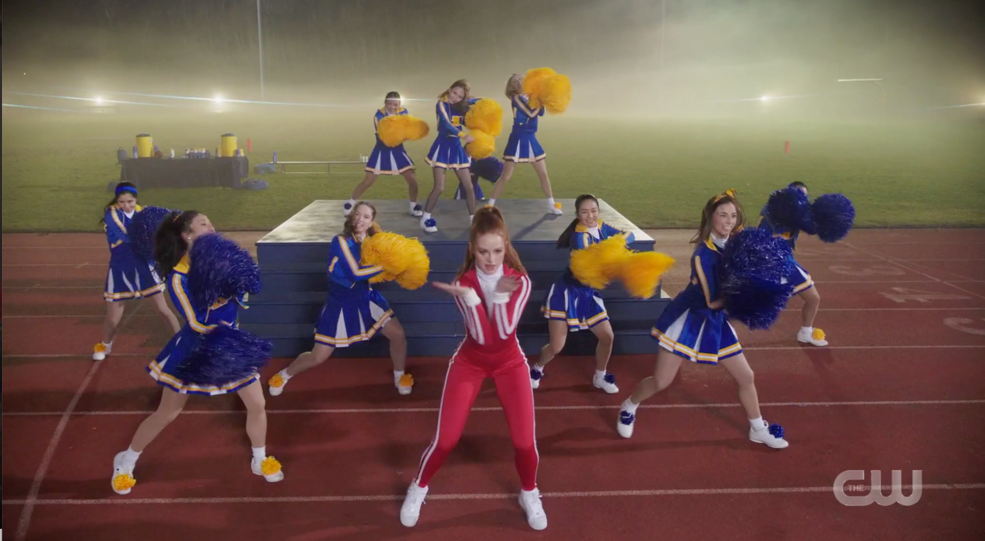 Cheryl Blossom performing with the River Vixens