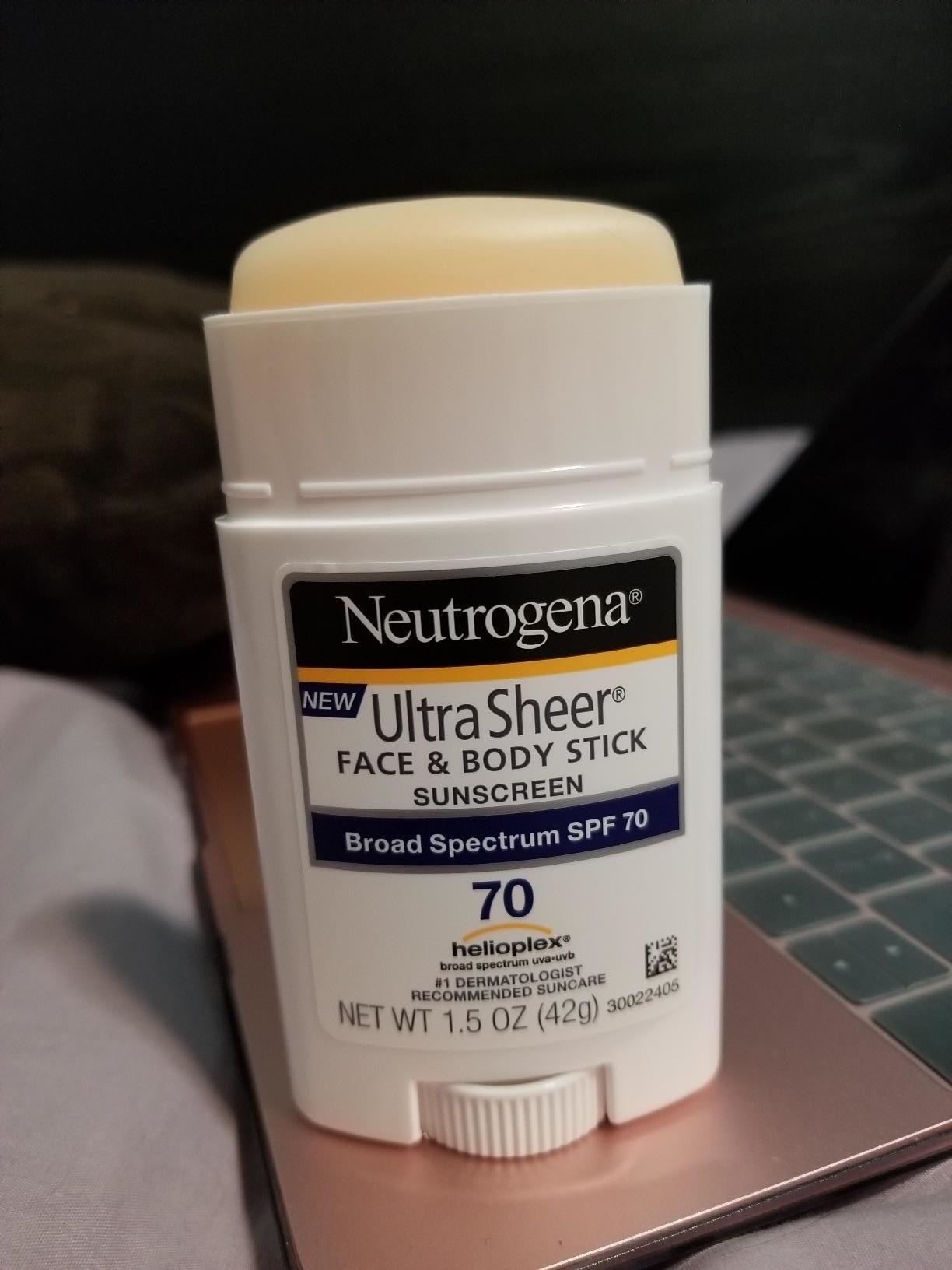 Reviewer photo of Neutrogena Ultra Sheer Face and Body Stick