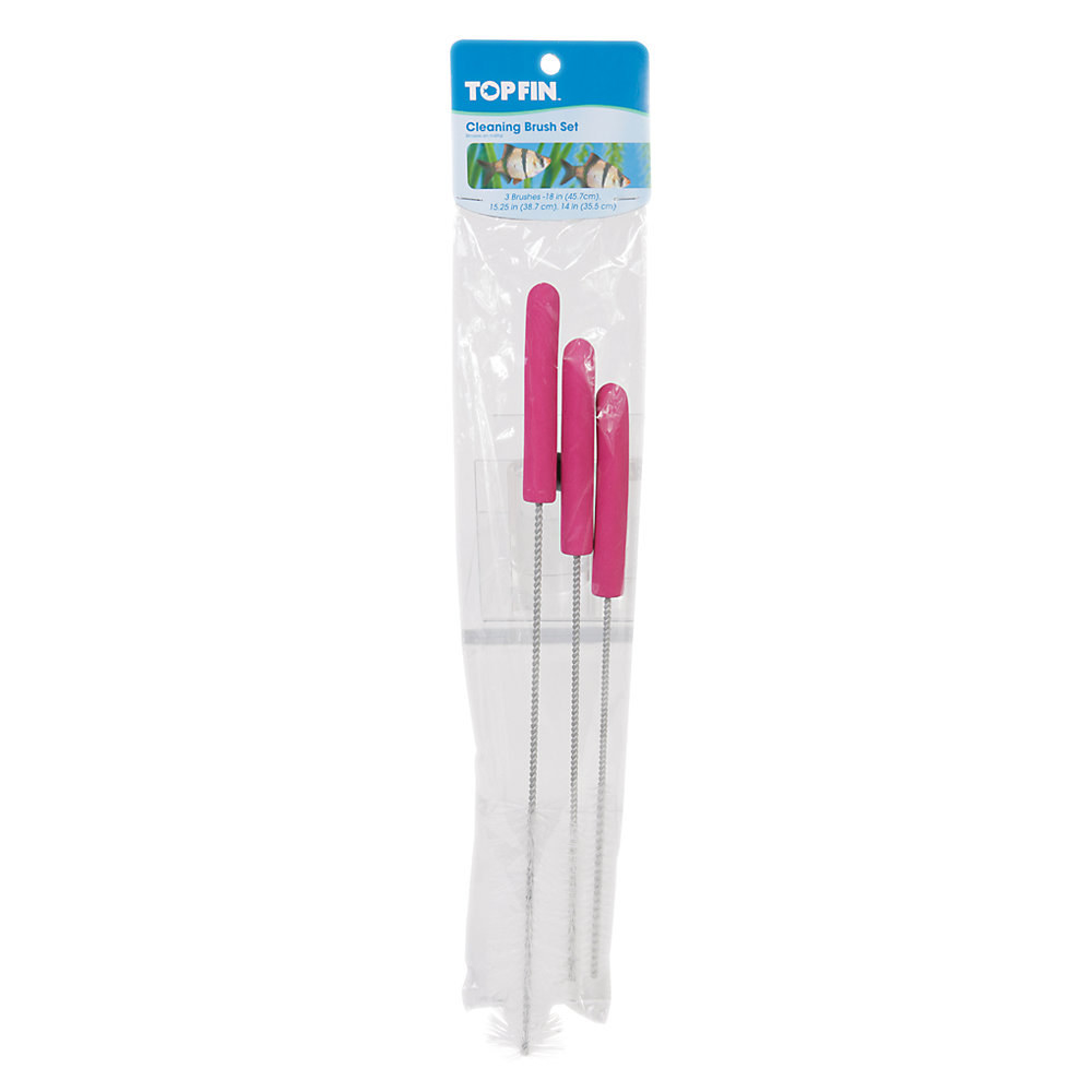 bag of three pink narrow brushes