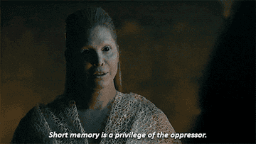 &quot;Short memory is the privilege of the oppressor&quot;