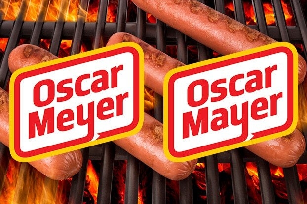 Images of the Oscar Mayer logo and the Oscar Meyer logo