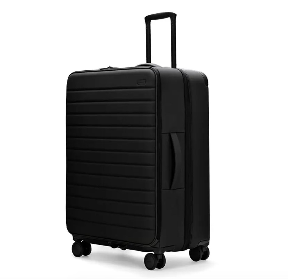 The suitcase in black