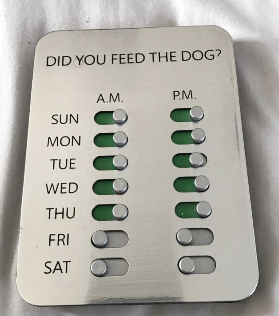 Did You Feed The Dog Reminder Tablet