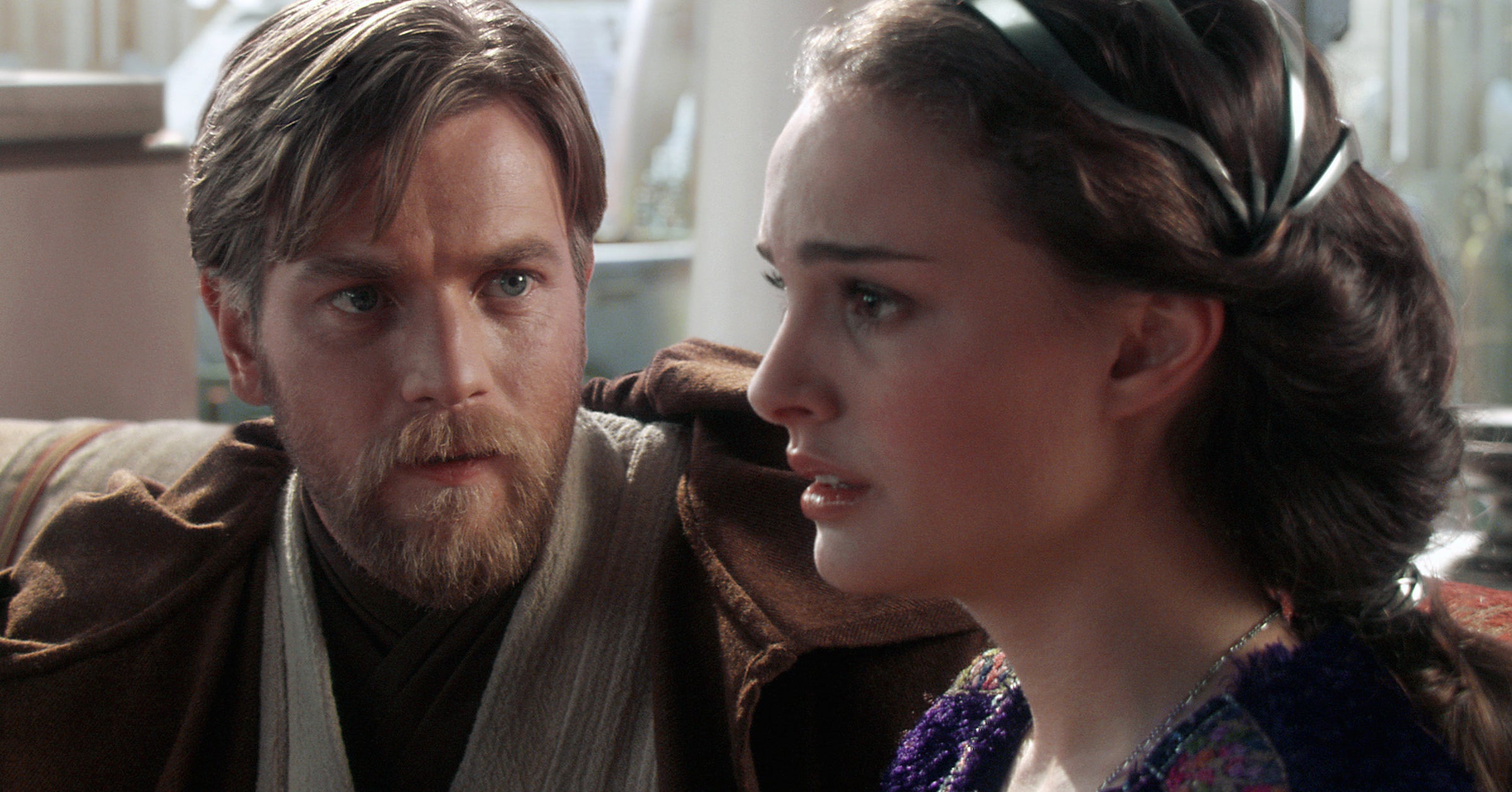 Ewan McGregor and Natalie Portman in "Star Wars: Episode III"