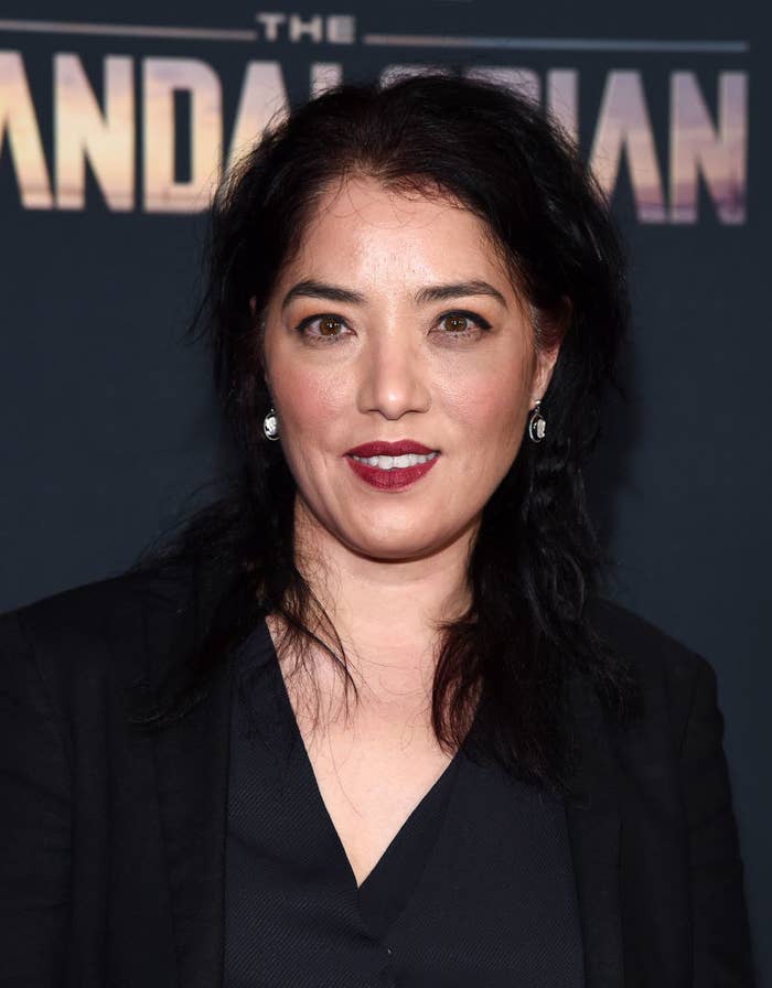 Deborah Chow on The Mandalorian red carpet