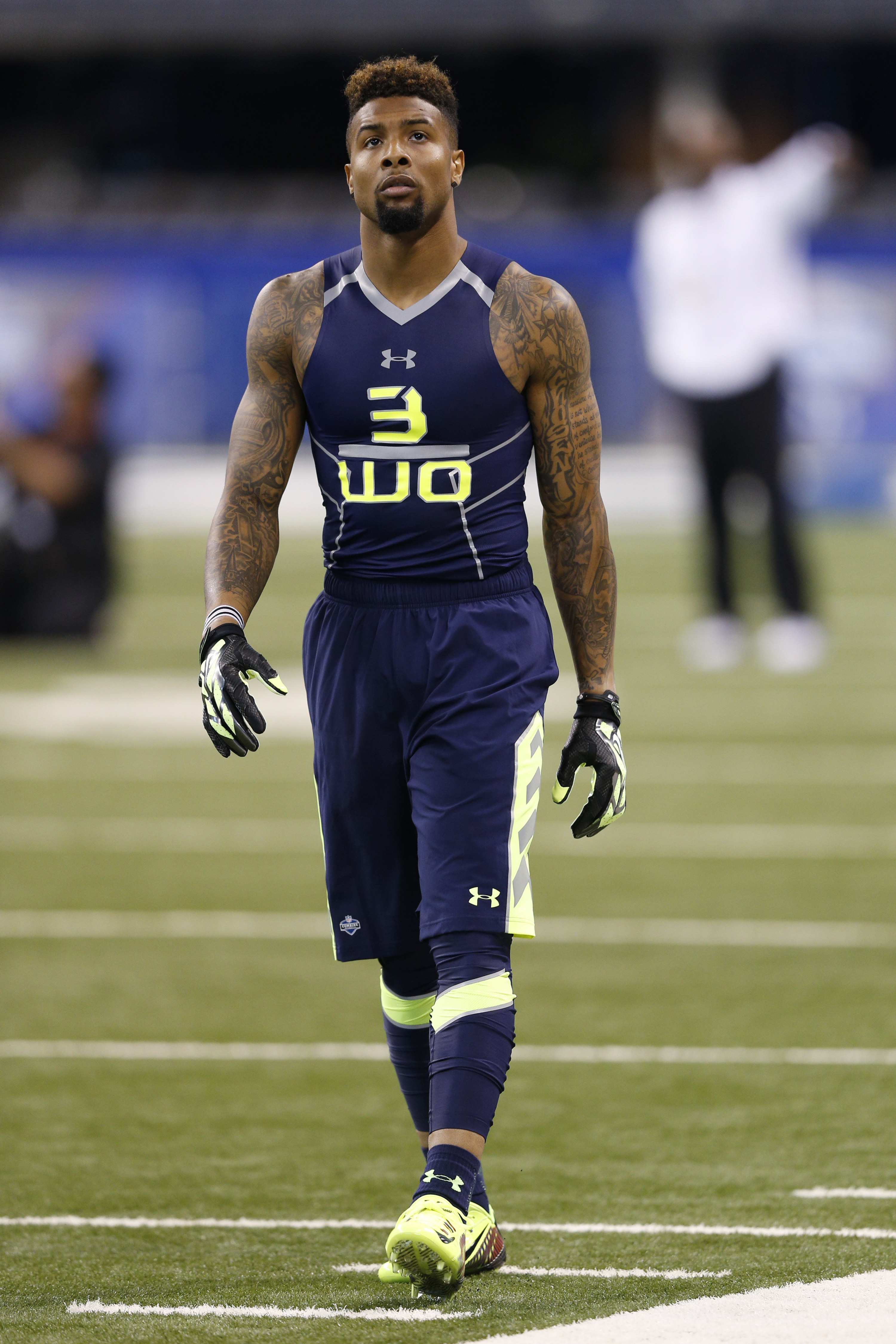 Young Odell Beckham Jr. at the NFL Combine.