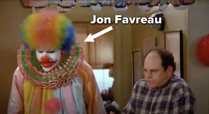 Jon as a clown next to George