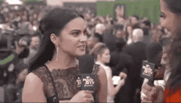 Camila Mendes saying, &quot;I&#x27;m so excited!&quot;