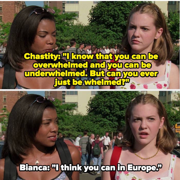 Bianca and Chastity have an exchange about being Underwhelmed/Overwhelmed
