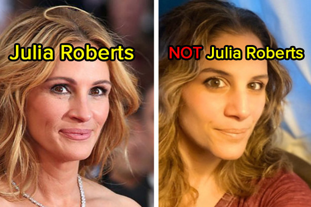 Julia Roberts and a Julia Roberts lookealike