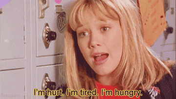 Lizzie McGuire says, &quot;I&#x27;m hurt. I&#x27;m tired. I&#x27;m hungry.&quot;