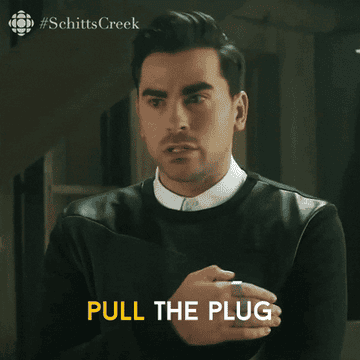 Man saying to pull the plug