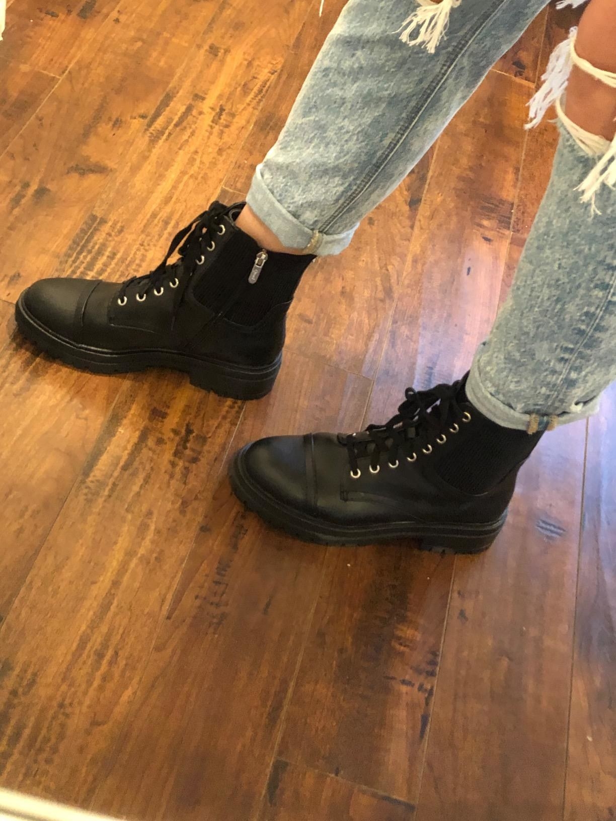 wide combat boots