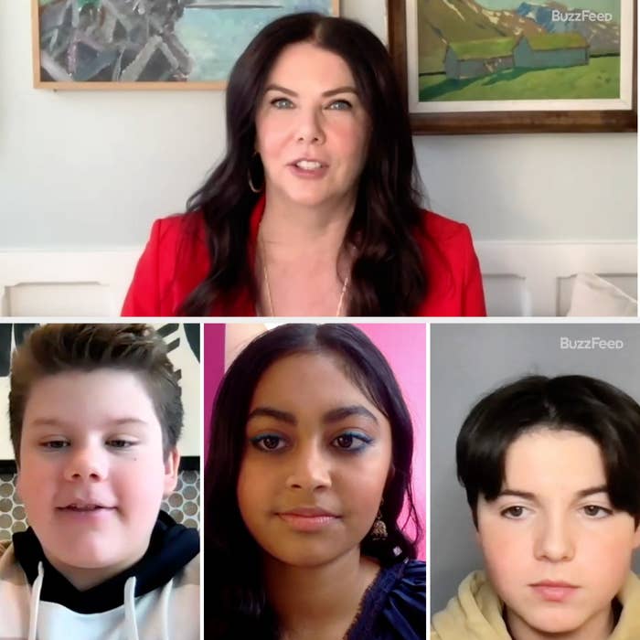 Cast of The Mighty Ducks: Game Changers taking a BuzzFeed Quiz