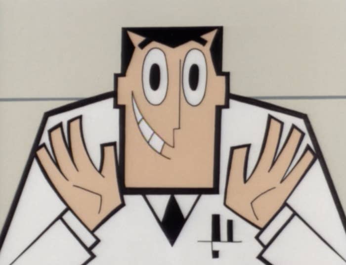 Professor Utonium looking excited