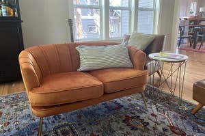 Customer photo of love seat sitting in living room