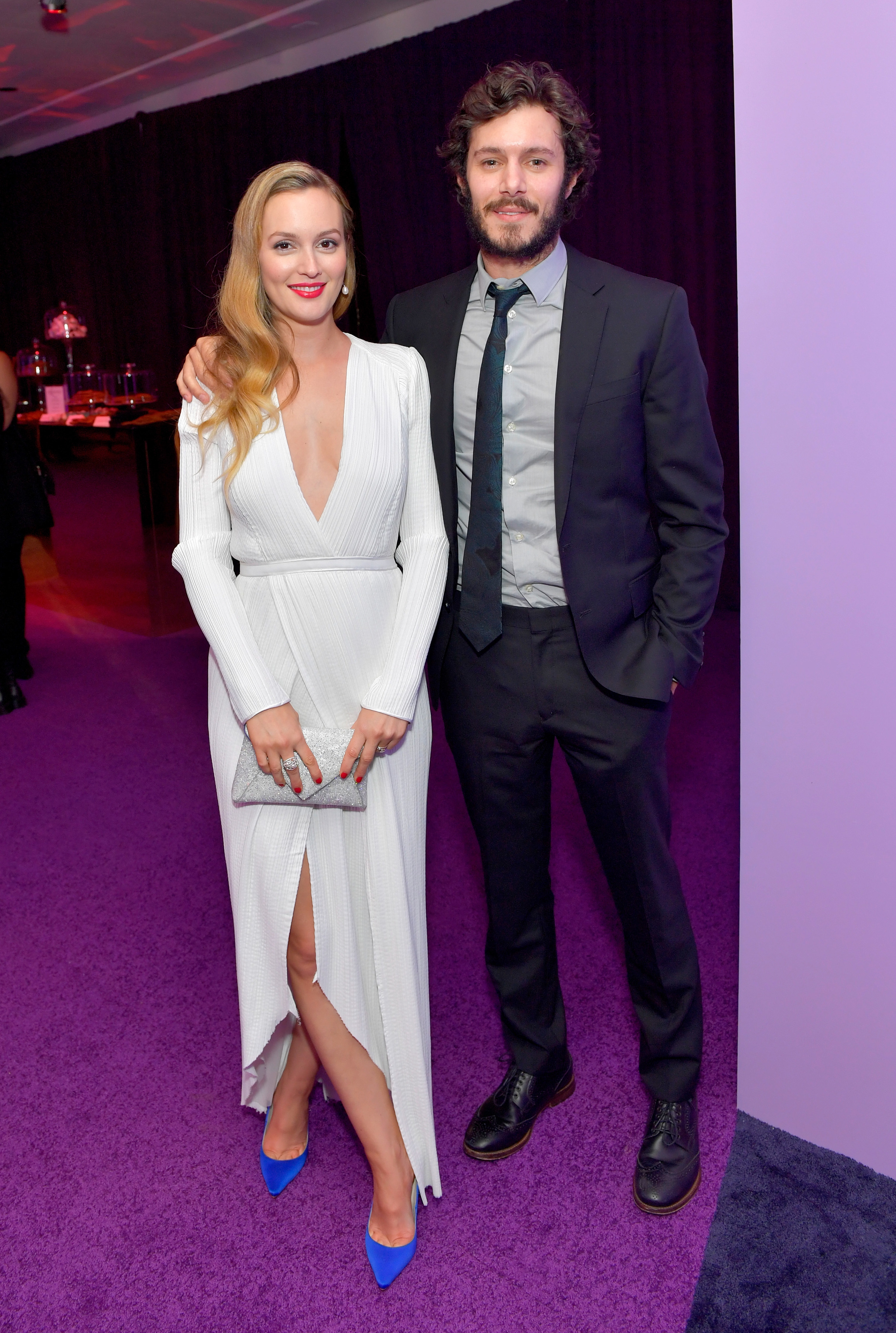 Meester and Brody at a 2017 Golden Globes afterparty