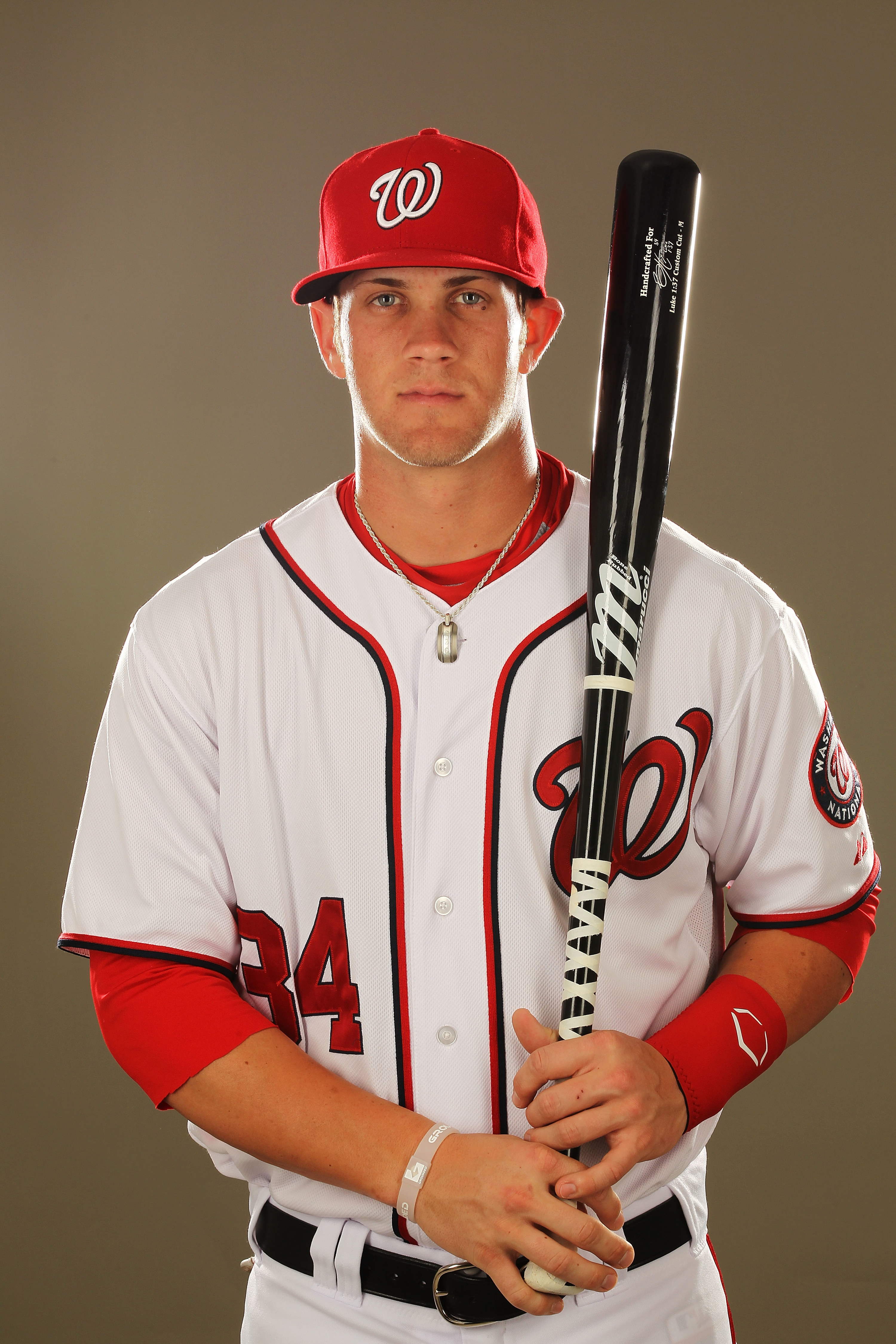 prospect Bryce Harper's 2012 rookie photo in his Washington Nationals ...