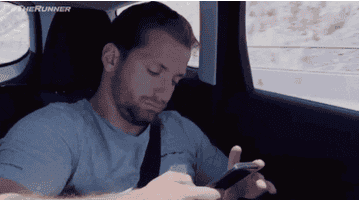 Browsing phone in a car