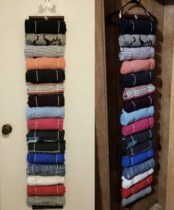 Isa Closet System - Hanging Clothes Above, Closet Shelves Below