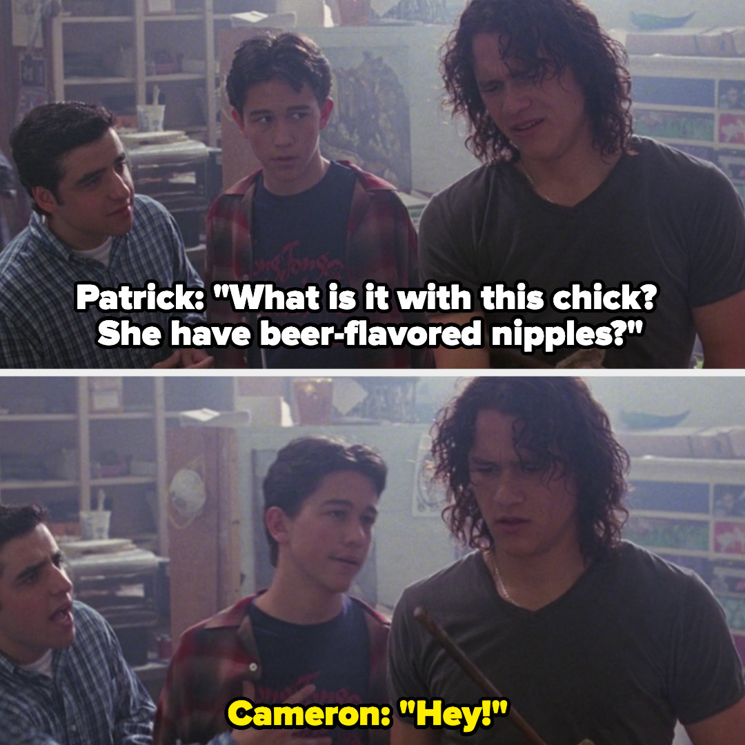 Patrick asks if Bianca has beer-flavored nipples