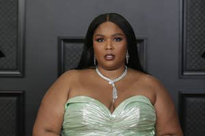 Lizzo at the Grammys in 2021