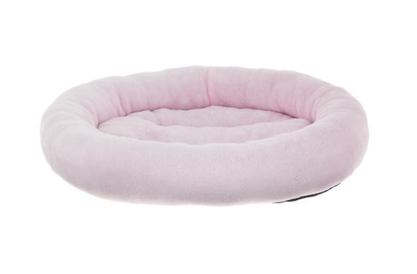 The bolster cat bed in pink
