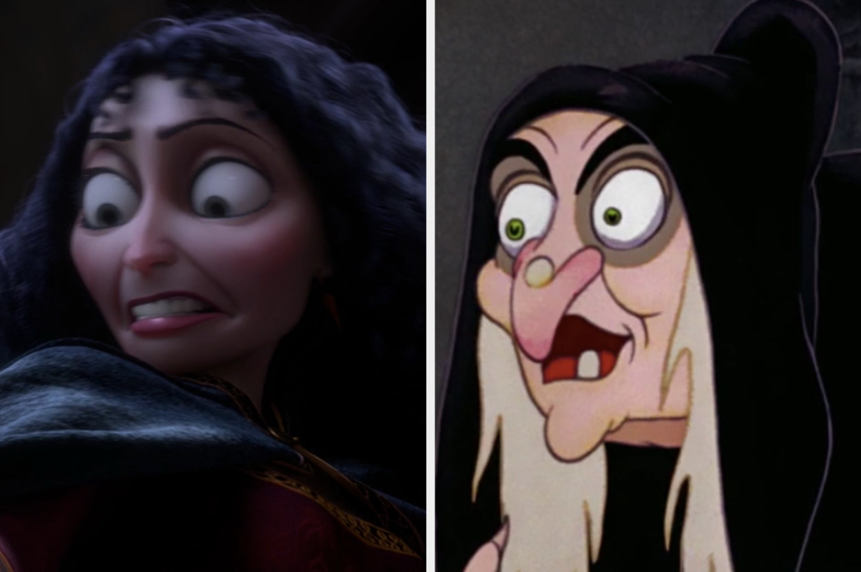 Mother Gothel from &quot;Tangled&quot; and The Evil Queen from &quot;Snow White and the Seven Dwarfs&quot; 