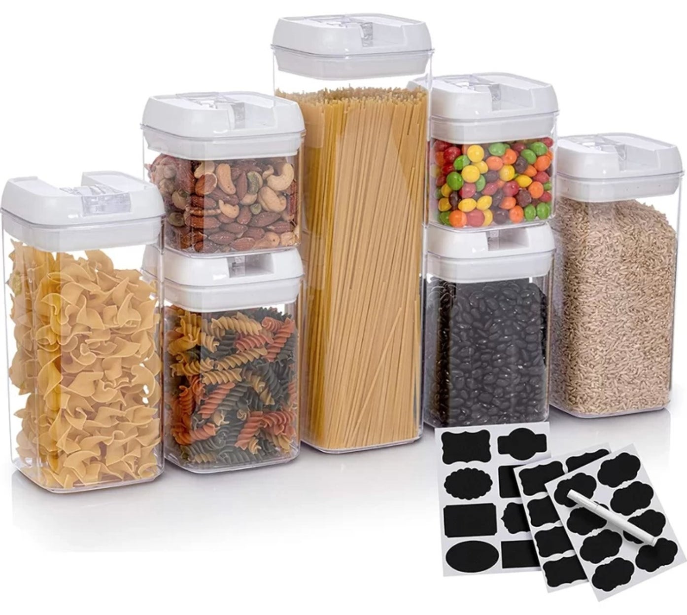 The seven container food storage set