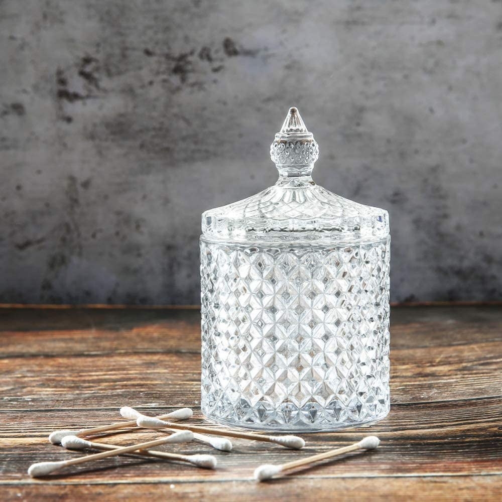the jar next to some q tips