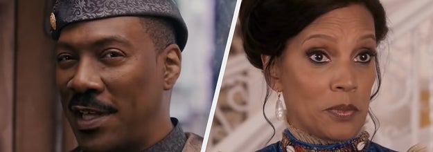 Eddie Murphy and Shari Headley in Coming 2 America