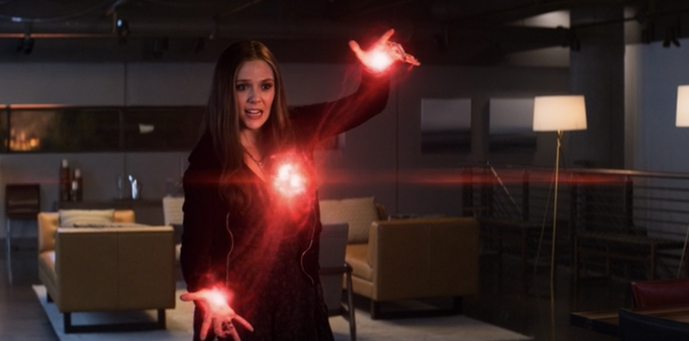 Wanda using her powers in &quot;Captain America: Civil War&quot;