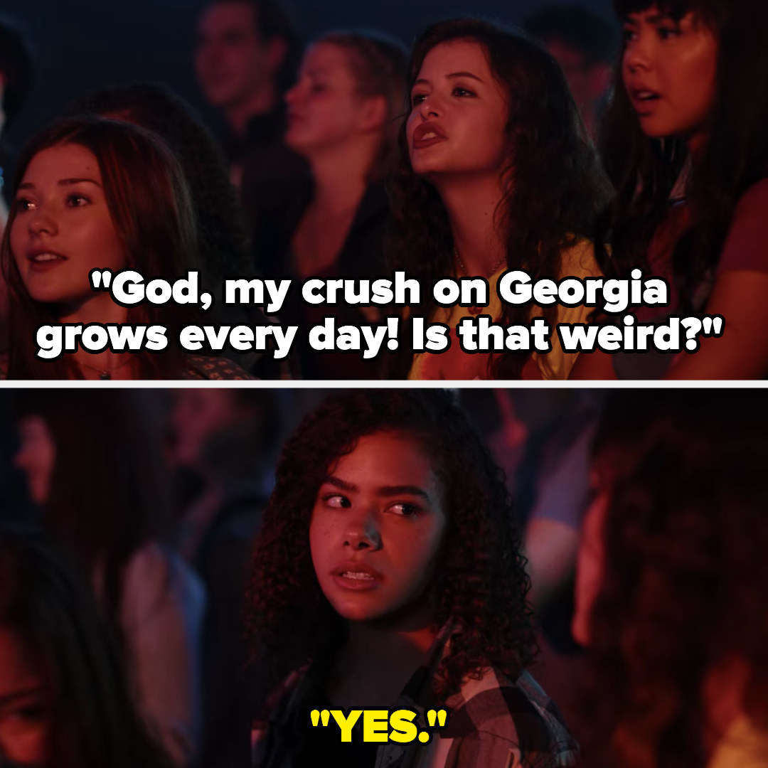 Max says her crush on Georgia grows every day