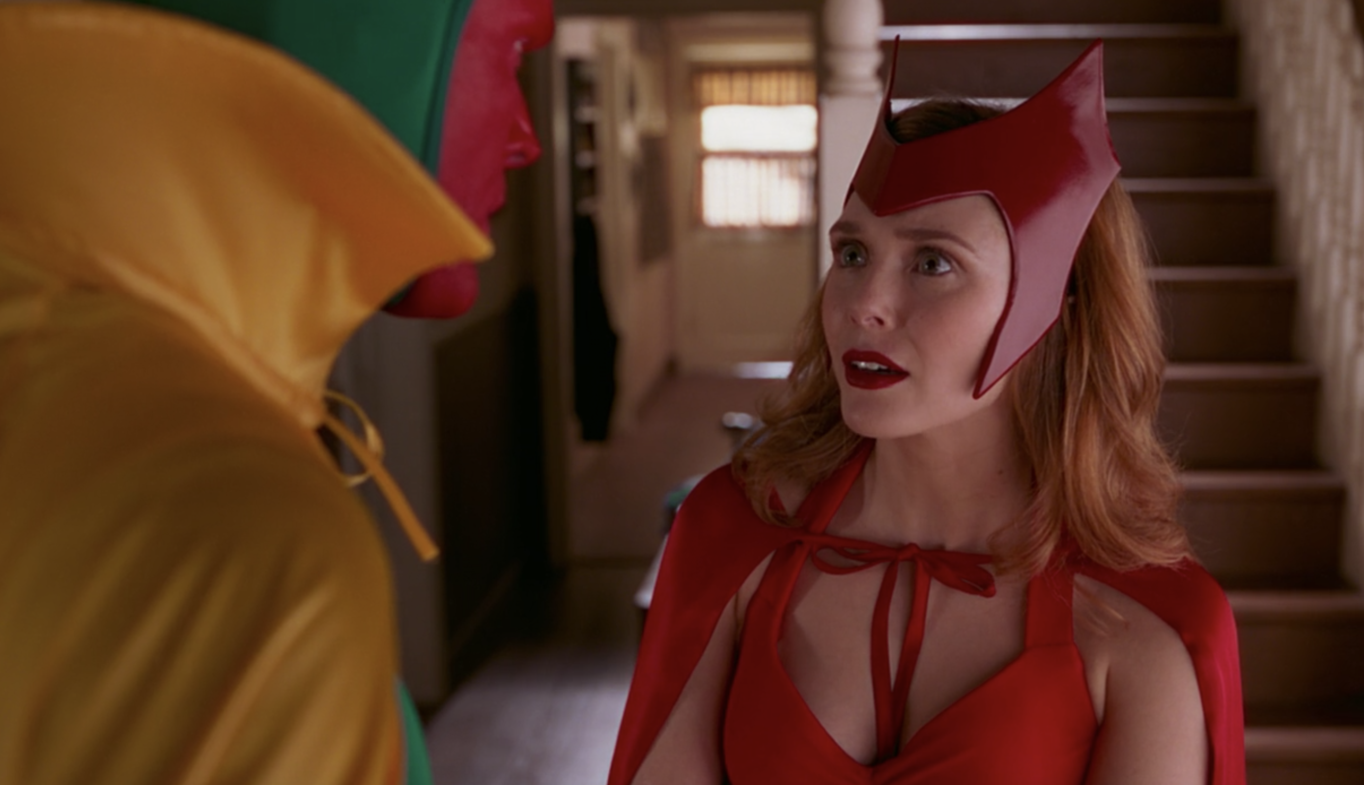 Wanda in her halloween costume in &quot;WandaVision&quot;