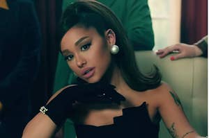 Ariana Grande in the music video "Positions."