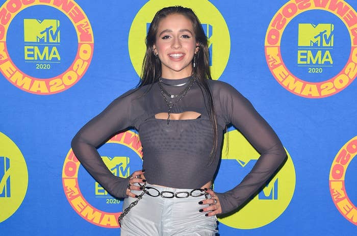 Tate McRae at the MTV EMAs.