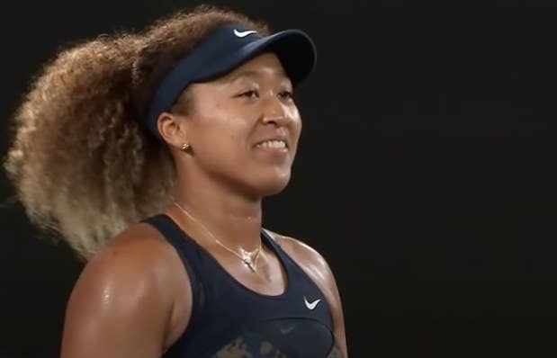 Naomi Osaka smiling