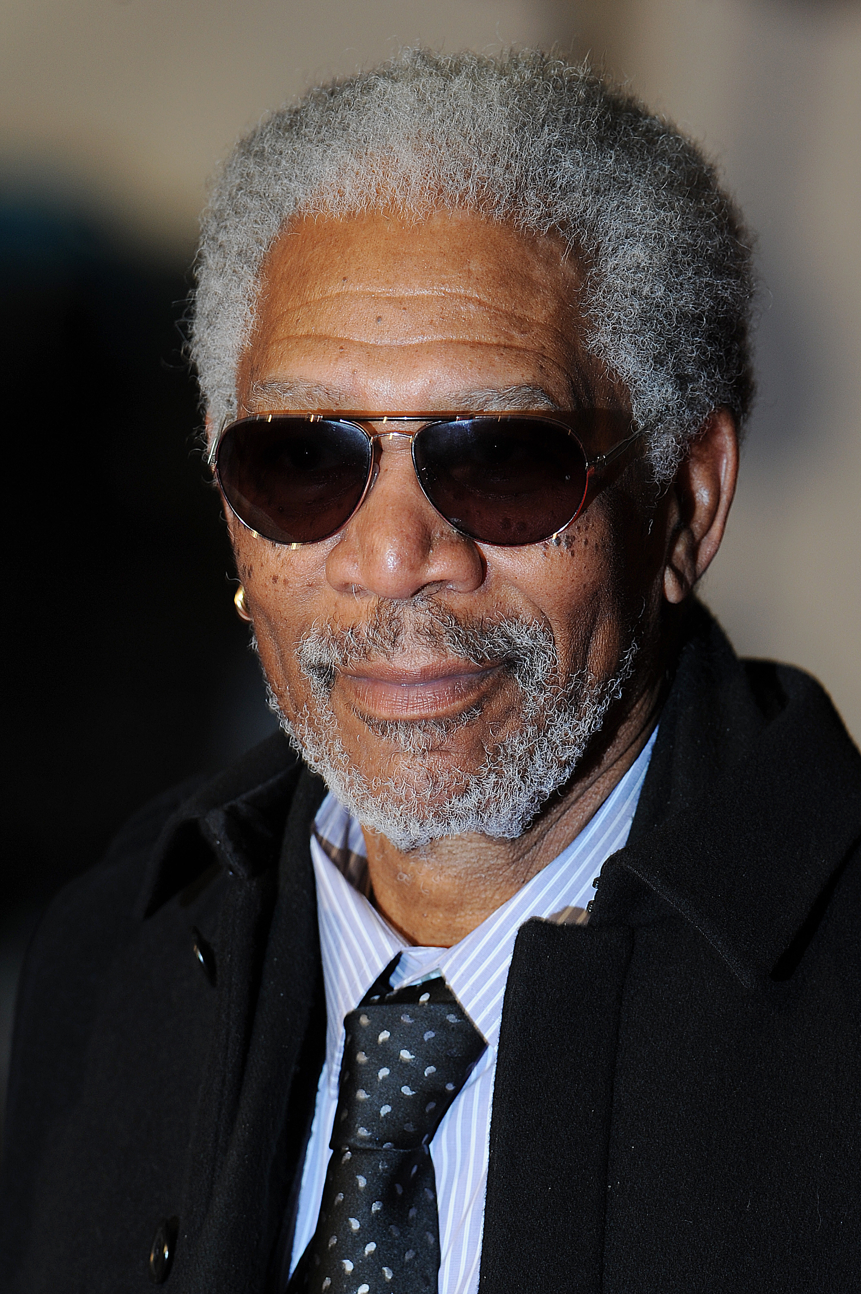 Morgan Freeman at the premiere of Invictus